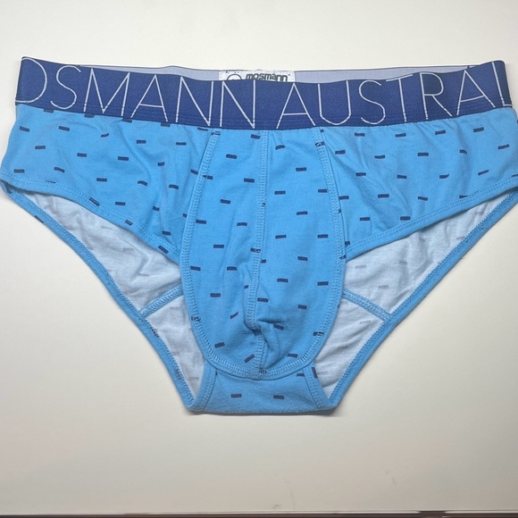 OSMAN Blue Patterned Men's Briefs - Picture 1 of 1